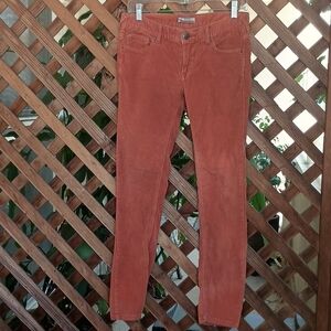 Free People Soft Cotton Pinwale Corduroy 5-Pocket Jeans Soft Orange , Size 27